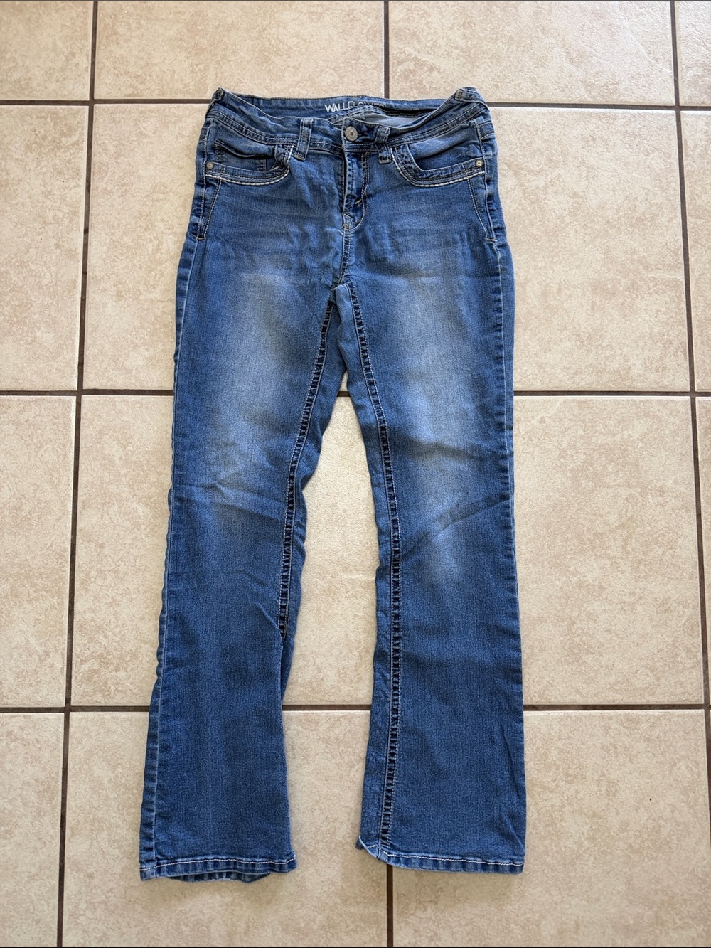 Wallflower Medium Blue Flare Jeans